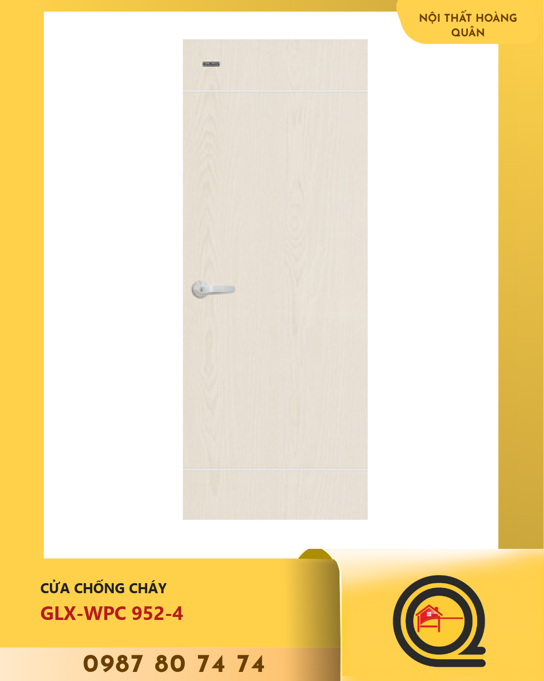 Cửa Nhựa Gỗ WPC GLX-WPC 952-4